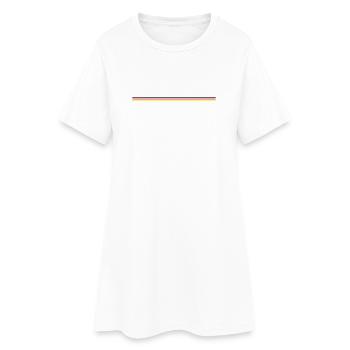 Deutschland Linie - Frauen T-Shirt-Kleid - Weiß - Vorne