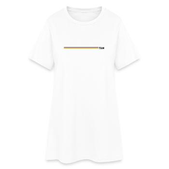 Team Deutschland Linie - Frauen T-Shirt-Kleid - Weiß - Vorne