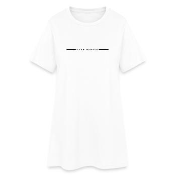 team_member_01- - Robe T-shirt Femme - blanc - Devant
