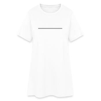 Icône des traits de ligne - Robe T-shirt Femme - blanc - Devant