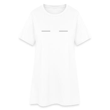 Symbole de balayage - Robe T-shirt Femme - blanc - Devant
