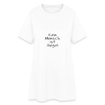 No Man Is Illegal Shirt Pro Gift - Women’s T-Shirt Dress - white - Front