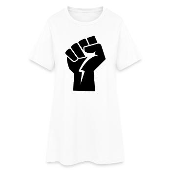 power faust revolution - Frauen T-Shirt-Kleid - Weiß - Vorne