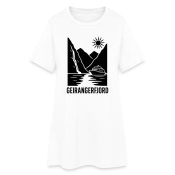 Geiranger Fjord Norway - Women’s T-Shirt Dress - white - Front