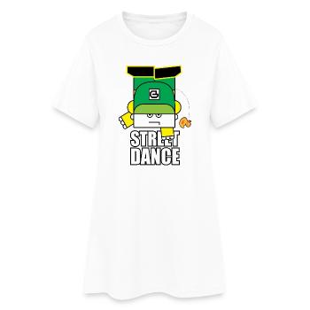 Green Street Dance Bot - Frauen T-Shirt-Kleid - Weiß - Vorne