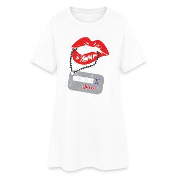 Signe du zodiaque Gémeaux - Robe T-shirt Femme - blanc - Devant