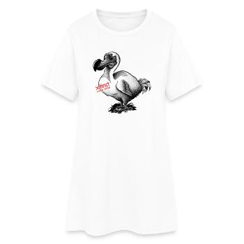 Dodo - Frauen T-Shirt-Kleid - Weiß - Vorne