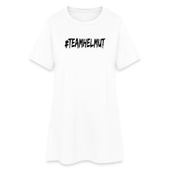 TeamHelmut - saufen - trinken - Alkohol - T-shirt - Frauen T-Shirt-Kleid - Weiß - Vorne