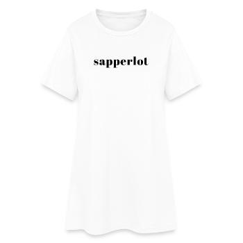 ★ sapperlot ★ - Frauen T-Shirt-Kleid - Weiß - Vorne