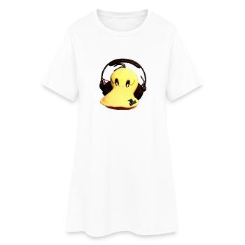 Jaques Raupé Ente - Frauen T-Shirt-Kleid - Weiß - Vorne