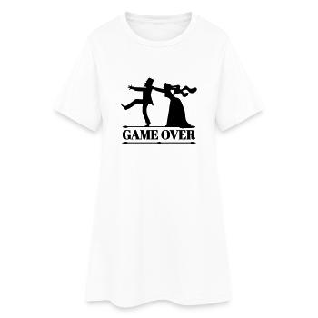 Ehe JGA Junggesellenabschied Braut Hochzeit Game o - Frauen T-Shirt-Kleid - Weiß - Vorne