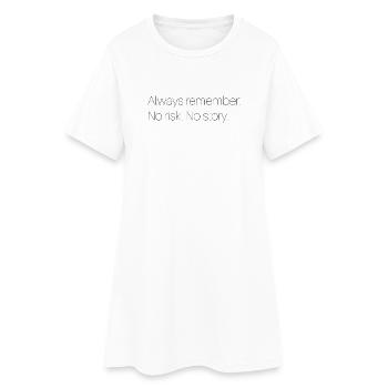Dicton motivant - Robe T-shirt Femme - blanc - Devant