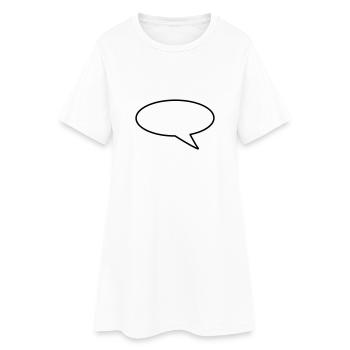Sprechblase1_1farbig - Frauen T-Shirt-Kleid - Weiß - Vorne