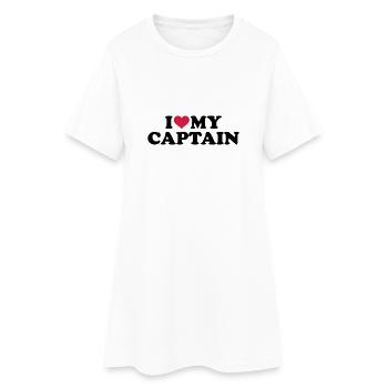 Captain - Women’s T-Shirt Dress - white - Front
