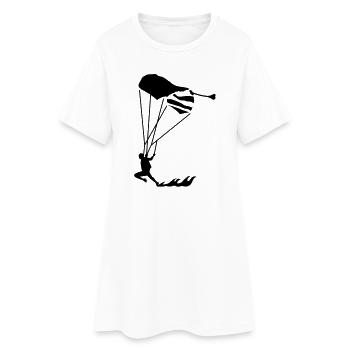 swoop_1 - Women’s T-Shirt Dress - white - Front