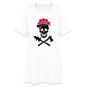 Hache Bollenhut en Crâne de la Forêt-Noire - Heimat Pur - Robe T-shirt Femme - blanc - Devant