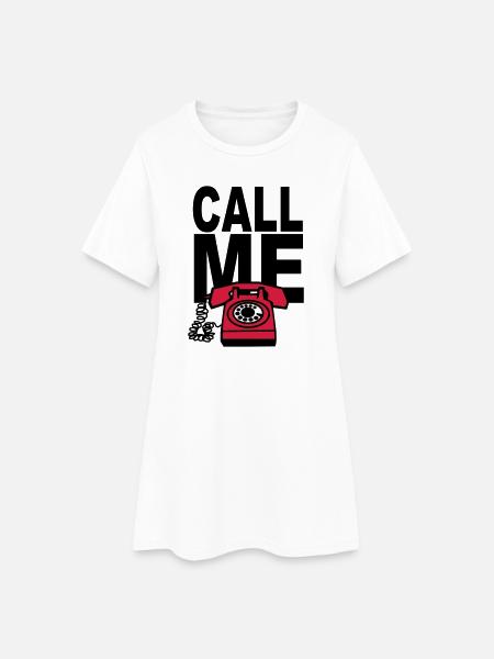 APPELLE-MOI - Robe T-shirt Femme - blanc