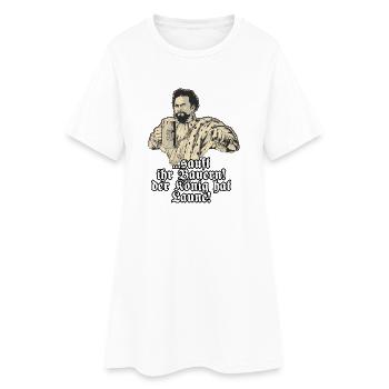 Sauft ihr Bauern - Koenig Ludwig mit Bier - - Frauen T-Shirt-Kleid - Weiß - Vorne