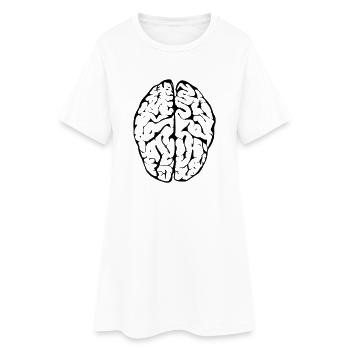 brain - Women’s T-Shirt Dress - white - Front