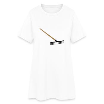 Harke - Frauen T-Shirt-Kleid - Weiß - Vorne