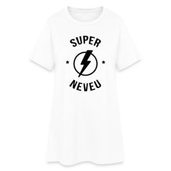 Nichte / Neffe / Onkel / Tante - Frauen T-Shirt-Kleid - Weiß - Vorne