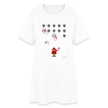 Little Red Riding Hood Play - Women’s T-Shirt Dress - white - Front
