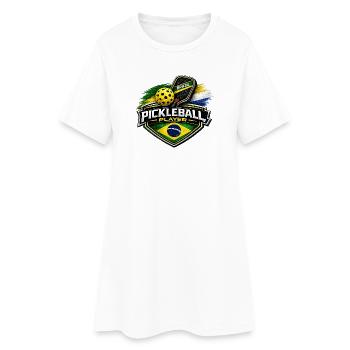 Pickleball BRAZIL - Women’s T-Shirt Dress - white - Front