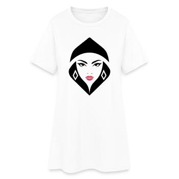Cobra Queen – kraftvoll, weiblich und gebieterisch - Frauen T-Shirt-Kleid - Weiß - Vorne