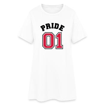 Pride 01 - Stolz - Schwule und Lesben - Homo Ehe - Frauen T-Shirt-Kleid - Weiß - Vorne