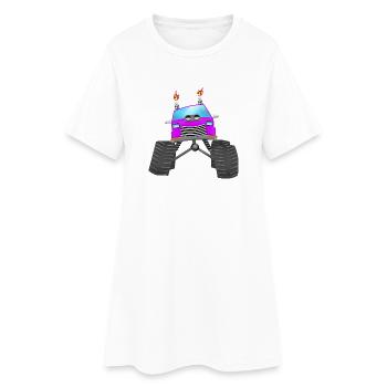 Monster Truck - Robe T-shirt Femme - blanc - Devant