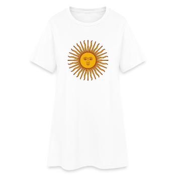 Sun - Women’s T-Shirt Dress - white - Front