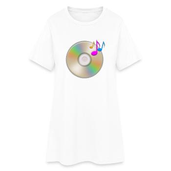 Musique CD musique en suspension - Robe T-shirt Femme - blanc - Devant