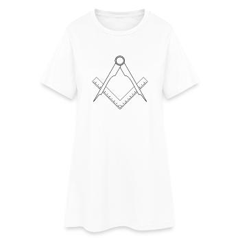 construction maurer69 - Women’s T-Shirt Dress - white - Front