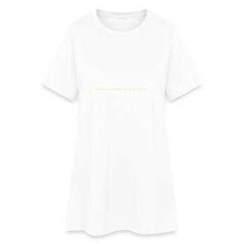 le monde est une maison de fous - Robe T-shirt Femme - blanc - Devant