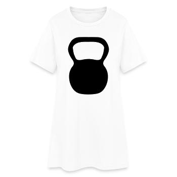 Kettle Bell - Women’s T-Shirt Dress - white - Front