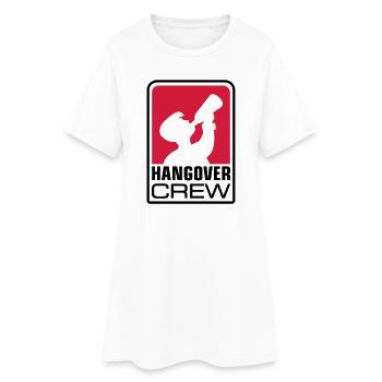 hangover crew logo - Frauen T-Shirt-Kleid - Weiß - Vorne