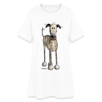 Galgo Espanol - Chien - Chiens - Cadeau - Robe T-shirt Femme - blanc - Devant
