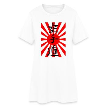 Karate Japan Flag - Women’s T-Shirt Dress - white - Front