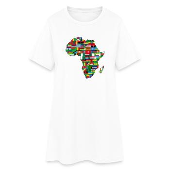 AFRIQUE DE L'AFRIQUE CONTINENT CADEAU T-SHIRT - Robe T-shirt Femme - blanc - Devant