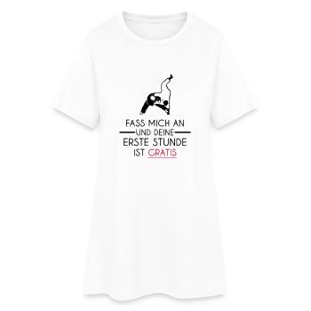 Erste Stunde | Judo Tassen & Zubehör - Frauen T-Shirt-Kleid - Weiß - Vorne