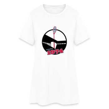 Depuis 1974 - Robe T-shirt Femme - blanc - Devant