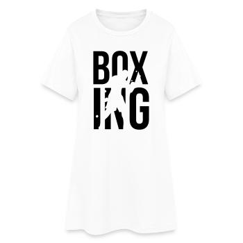 boxing boxen - Frauen T-Shirt-Kleid - Weiß - Vorne
