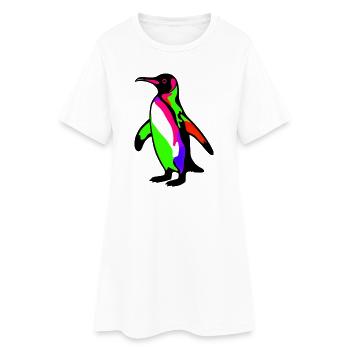 Pingouin - Robe T-shirt Femme - blanc - Devant
