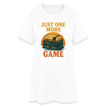 Conception de jeux vidéo rétro avec une déclaration - Robe T-shirt Femme - blanc - Devant