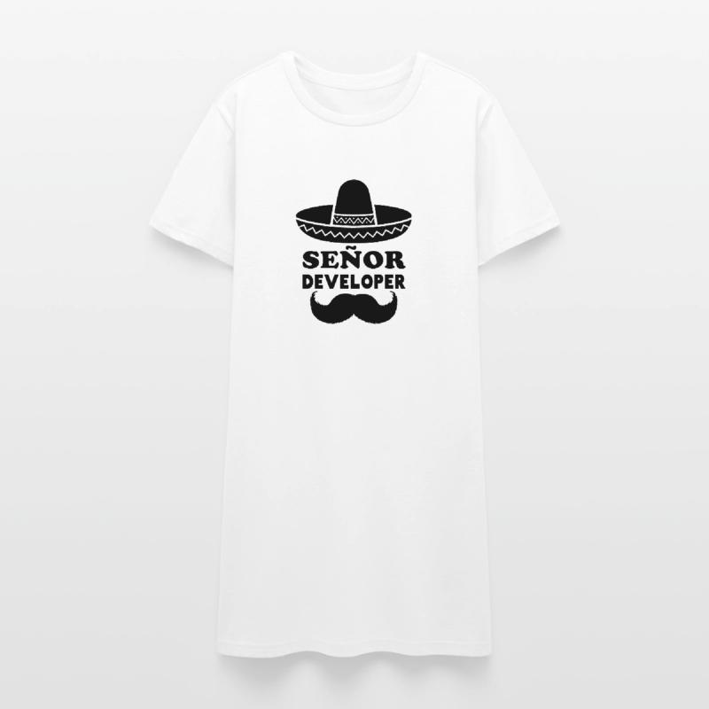 Señor Developer for Programming & Senior Developer Women’s T-Shirt Dress