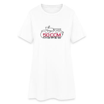 Moped Sperber Habicht 50 ccm Emblème - Robe T-shirt Femme - blanc - Devant