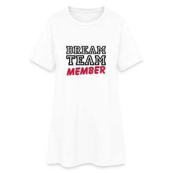 Dream Team Member - Robe T-shirt Femme - blanc - Devant