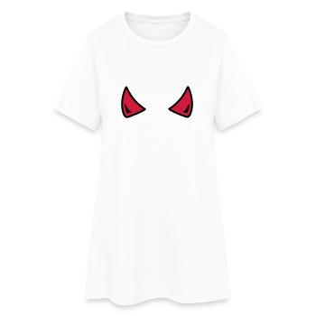 Diable - Robe T-shirt Femme - blanc - Devant