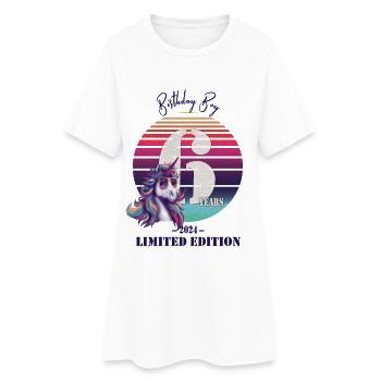 Birthday Boy Édition limitée de 6 ans - Robe T-shirt Femme - blanc - Devant