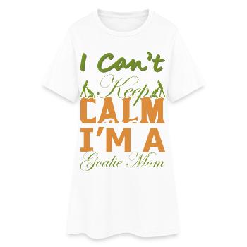 Cadeau drôle de maman gardien – Chemise Je n’arrive pas à garder son calme - Robe T-shirt Femme - blanc - Devant